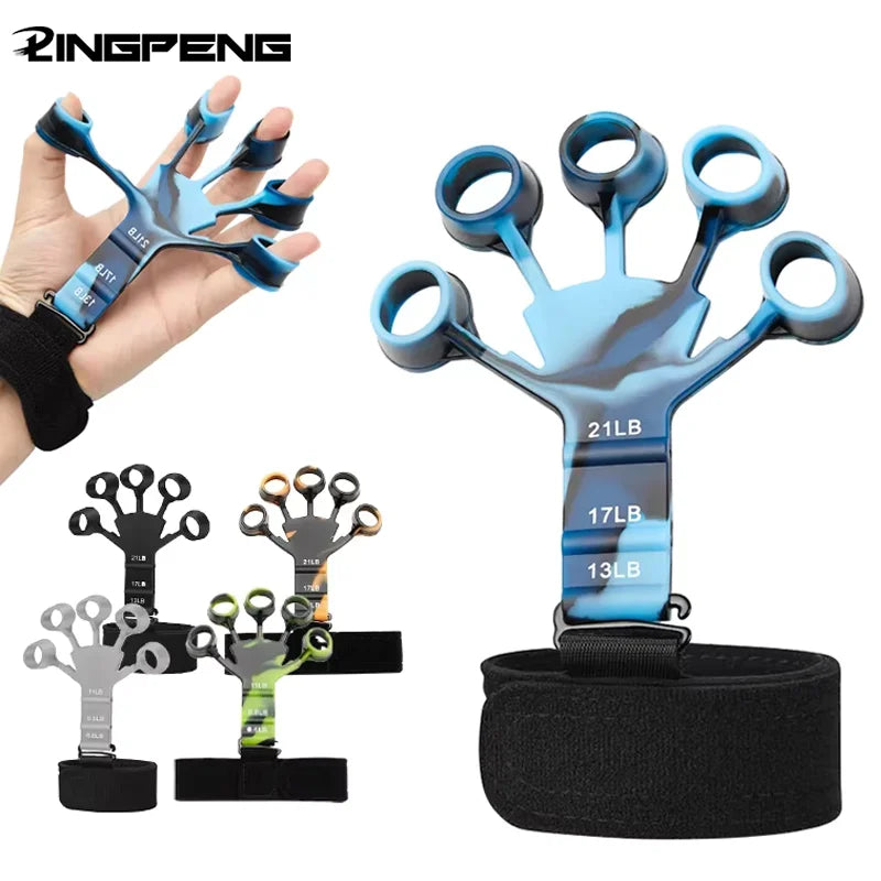 Finger Gripper Finger Exerciser Guitar Finger Exerciser 6 Resistant Levels Recovery Physical Tools Hand Strengthener For Patient