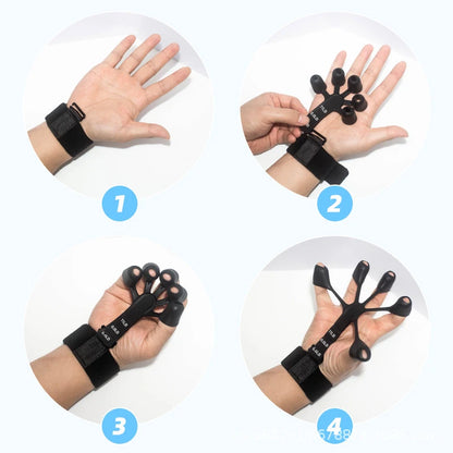 Finger Gripper Finger Exerciser Guitar Finger Exerciser 6 Resistant Levels Recovery Physical Tools Hand Strengthener For Patient