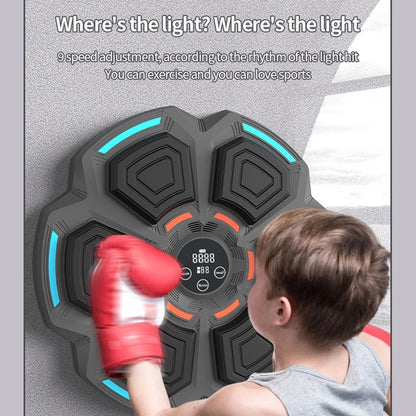 Smart Music Boxing Machine Bluetooth-Compatible Electronic Boxing Target Boxing Training Punching Equipment for Home Indoor Gym